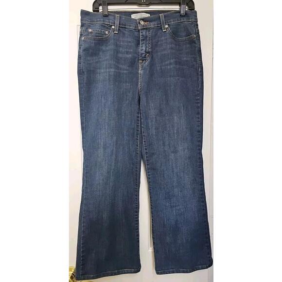 Levi 512 Bootcut Women's Jean 12 Embellished Back Pockets Low Rise - Picture 1 of 5